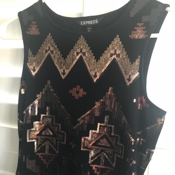 Express Sequin Dress - Picture 2 of 5
